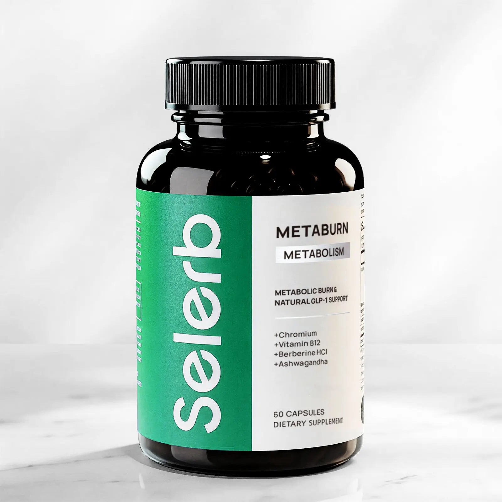 Selerb Metaburn for Daily Nutrient Support – with Chromium, Vitamin B12 & Berberine HCI – 60 Capsules Tiktokshopblackfriday